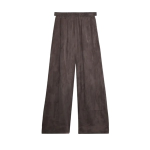 Mint Velvet Brown Side Stripe Wide Trousers